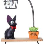 hermosa lámpara de kiki gato negro