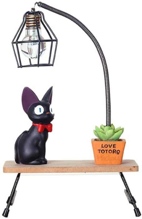 hermosa lámpara de kiki gato negro