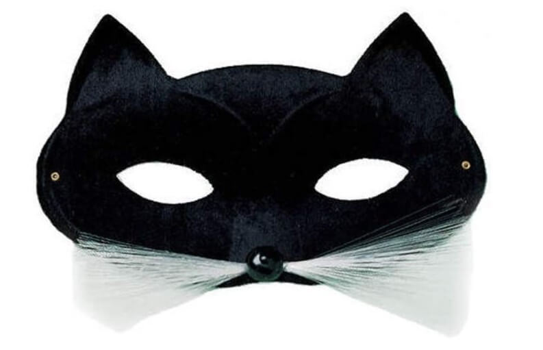 Antifaz de gato negro