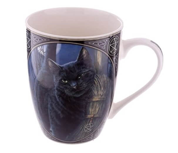Lisa Parker - Tazas y tazas de desayuno, diseño de gato negro