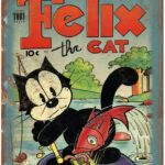 Cartel de metal con diseño de Pat Sullivan's Félix el gato Toby Press
