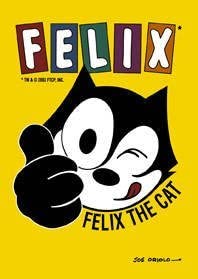 De acero de alta calidad Felix el gato del imán del refrigerador de imán
