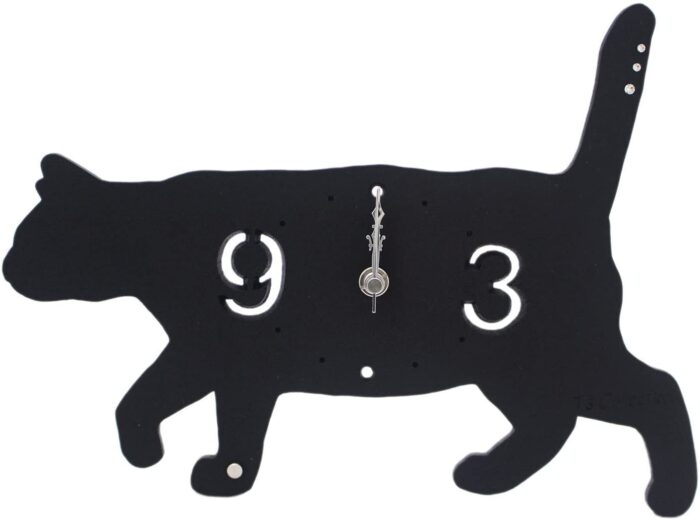 Reloj de mesa para gato / reloj de pared negro gato